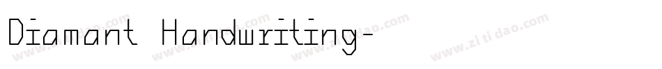 Diamant Handwriting字体转换